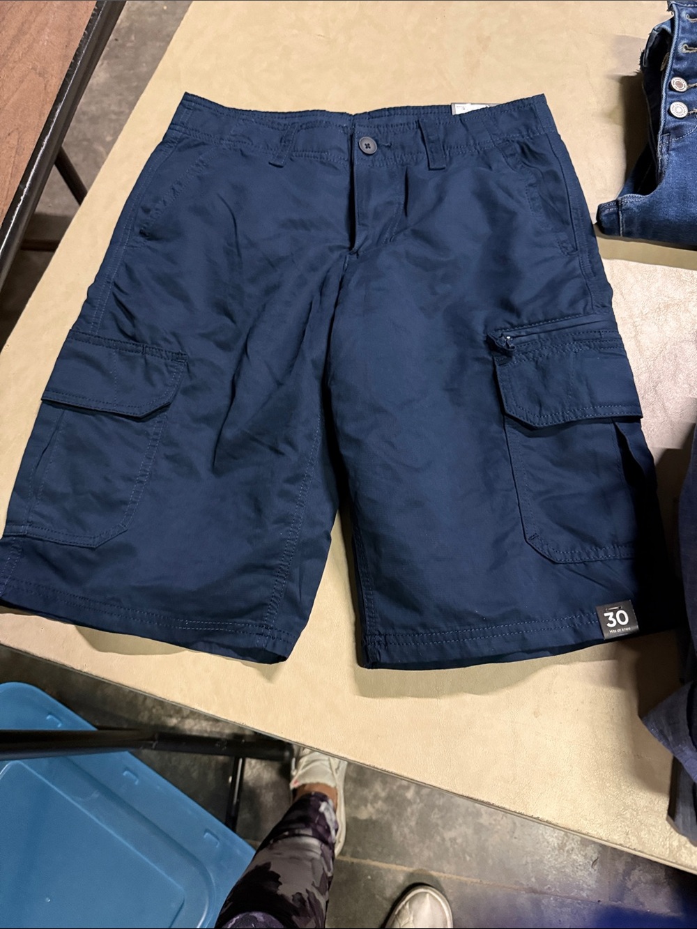 Urban Decay Men's Navy Blue Cargo Shorts